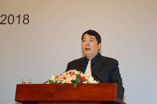 Ông Cao Anh Tuấn - Phó Tổng cục trưởng Tổng cục Thuế phát biểu tại hội nghị. Ảnh: Đức Minh