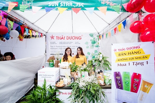 Gian hàng của Sao Thái Dương tại sự kiện