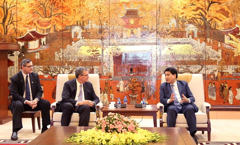 Quang cảnh buổi tiếp. Ảnh: KTĐT