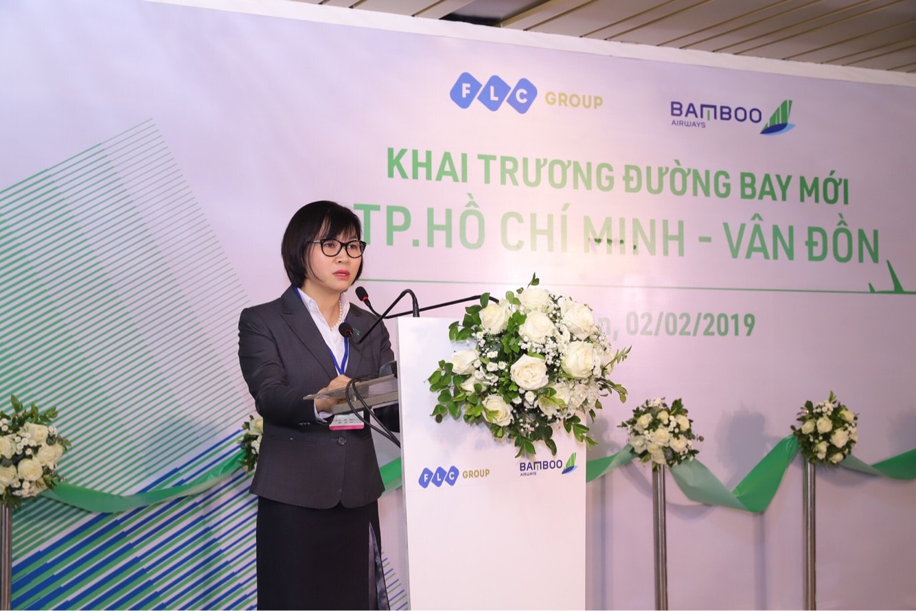 Bà Dương Thị Mai Hoa - Phó Chủ tịch Bamboo Airways.