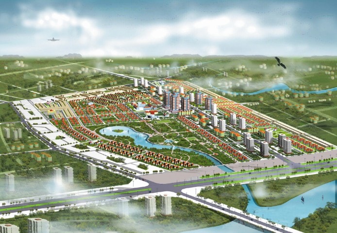 Phối cảnh tổng thể Khu đô thị mới Đông Tăng Long-Quận 9 - Tp. Hồ Chí Minh