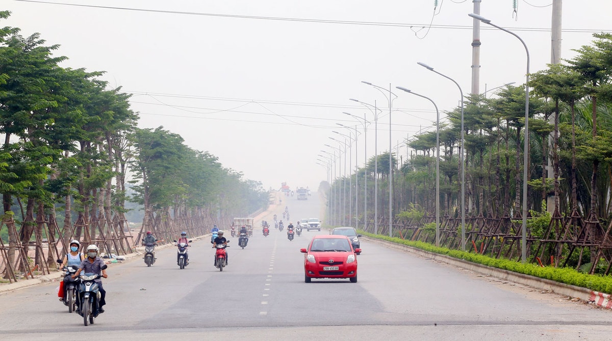 20 km giai đoạn một của dự án đã được trải thảm nhựa, nhiều đoạn thuộc địa phận quận Hà Đông đi vào hoạt động. Ảnh:TL