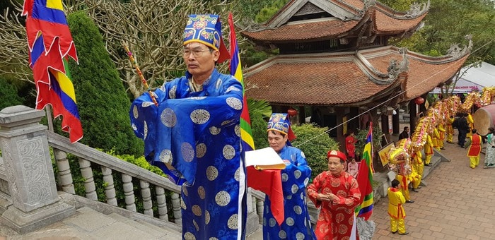 BTC làm Lễ Khai bút đầu Xuân Kỷ Hợi 2019. Ảnh: TTVN