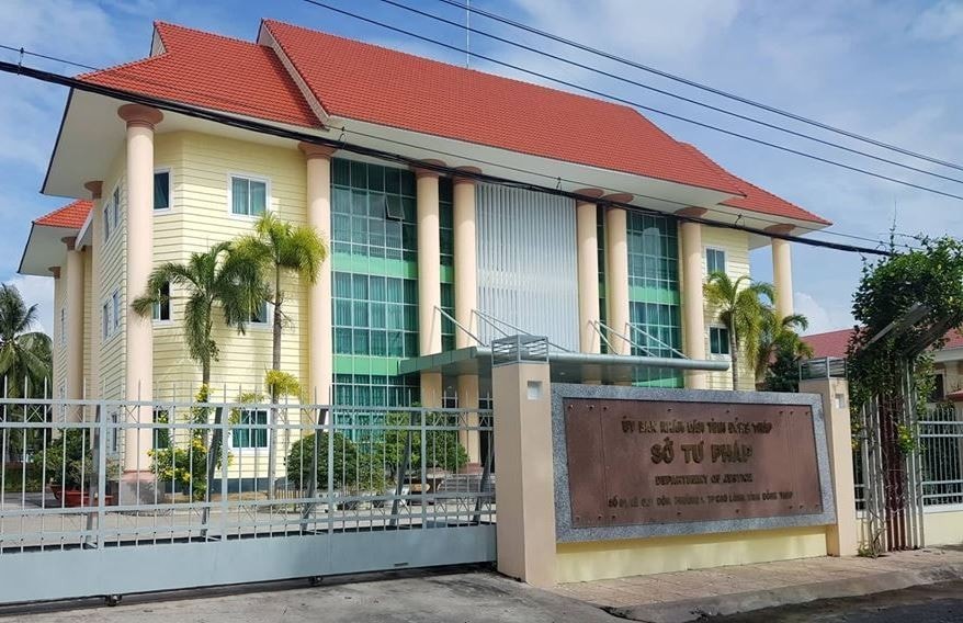 Trung tâm đấu giá Sở Tư pháp Đồng Tháp.