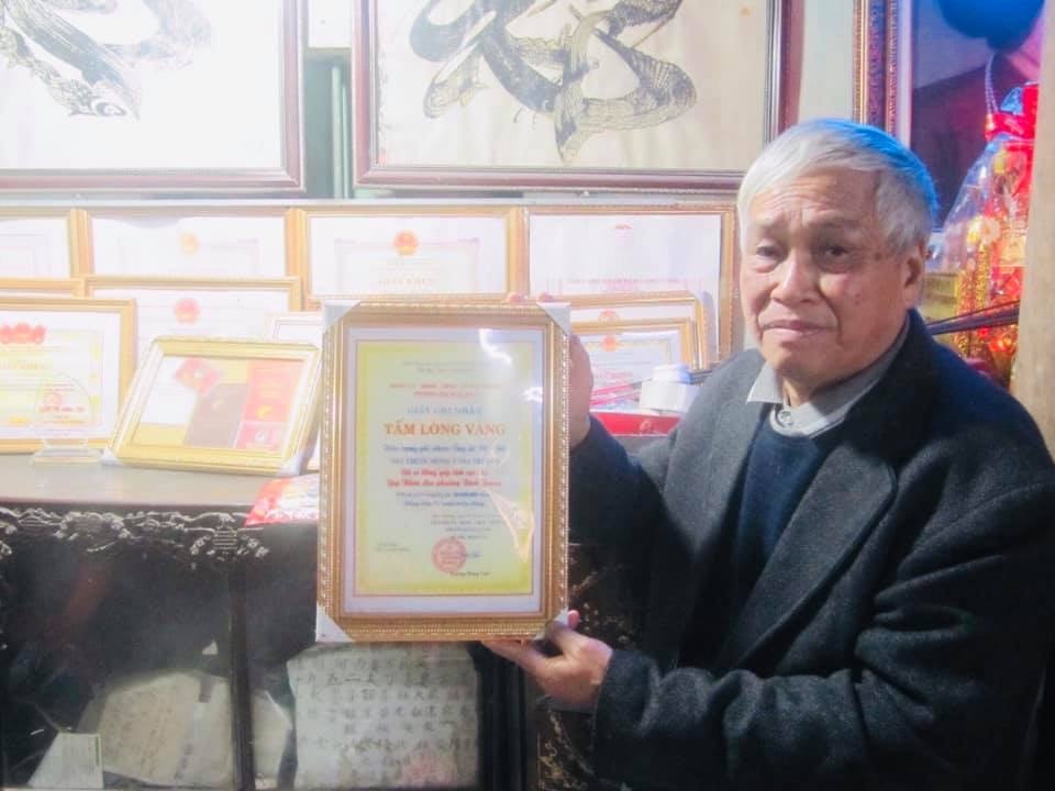 Lương y Lê Đức Đài đã được nhiều cơ quan, đơn vị tặng bằng khen, giấy chứng nhận về công tác từ thiện