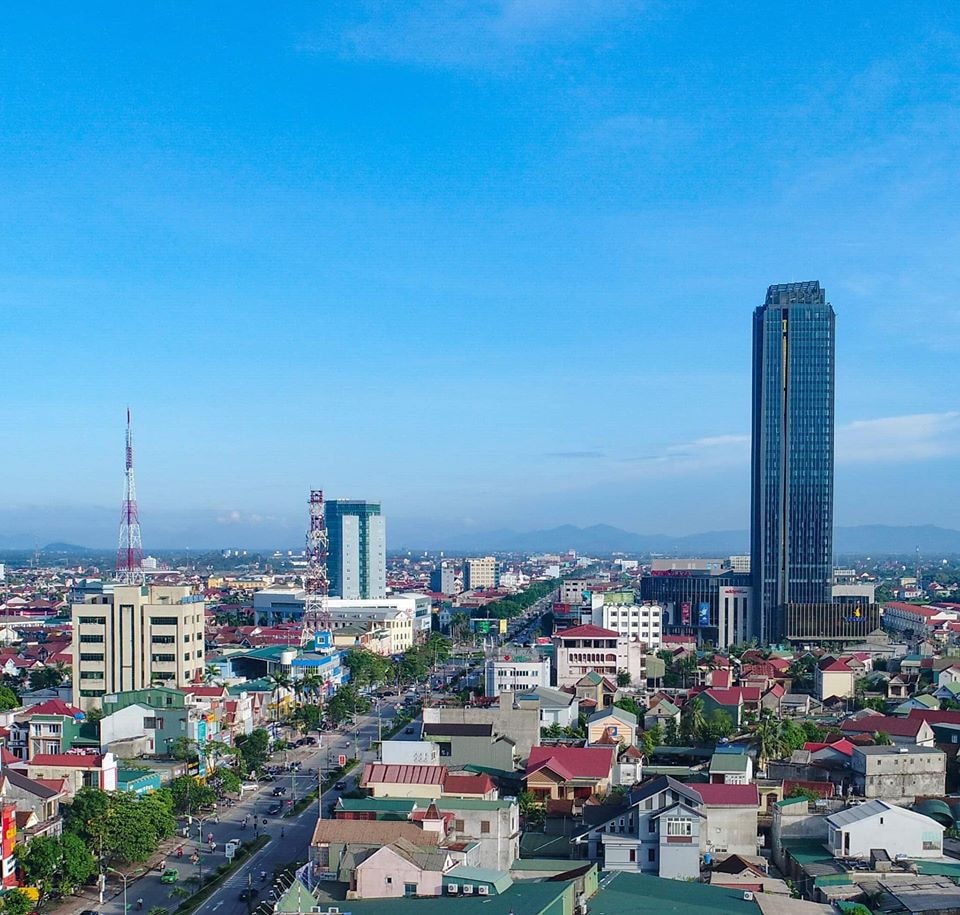 TP Hà Tĩnh nổi bật với hệ thống cơ sở hạ tầng hiện đại, văn minh (Ảnh: Nguyễn Thanh Hải)
