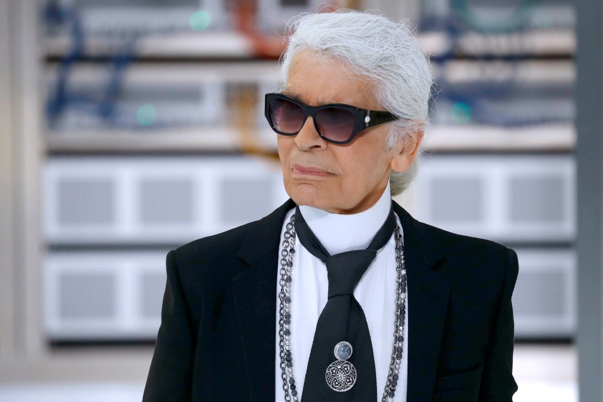 Karl Lagerfeld tại show diễn của Chanel Spring/Summer tại Paris năm 2017. Ảnh: Patrick Kovarik/AFP/Getty Images