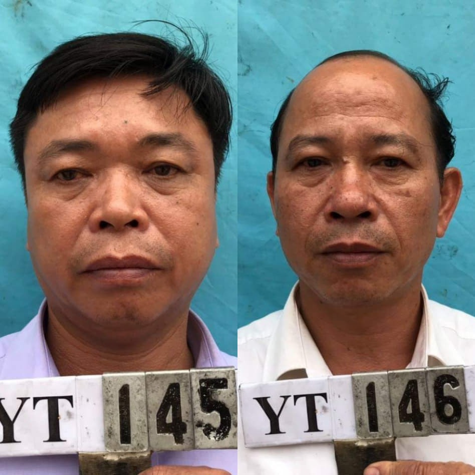 Ông Nguyễn Văn Lương- Phó Bí Thư Đảng ủy, Chủ tịch HĐND xã Phúc Thành và Trạm trưởng Phạm Hồng Lam...