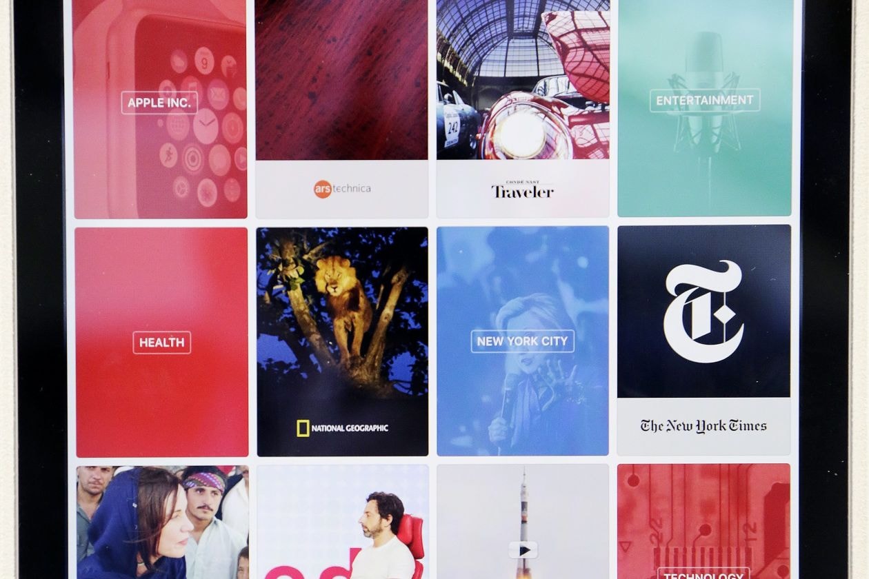 Ứng dụng Apple News. Ảnh: WSJ