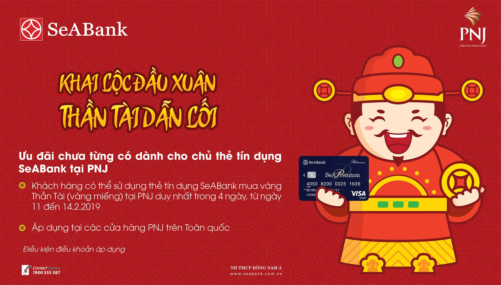 Chương trình ngày vía thần tài của SEABank