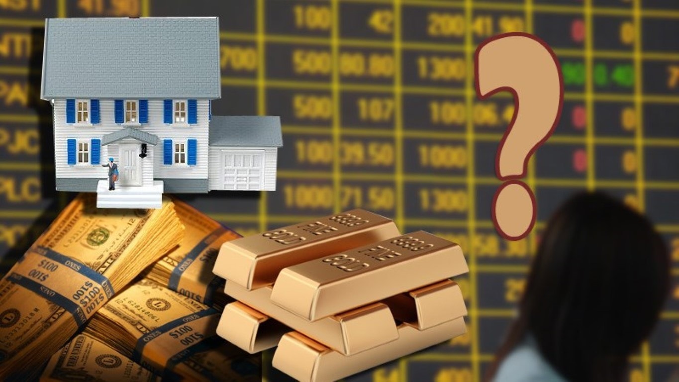 Hãy có cách lựa chọn hợp lý đối với các kênh đầu tư truyền thống như bất động sản, vàng và chứng khoán .