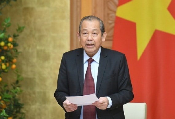 Phó Thủ tướng Thường trực Trương Hòa Bình phát biểu tại Hội nghị. Ảnh: VGP