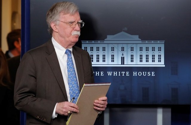 Cố vấn an ninh Mỹ John Bolton. Ảnh: Reuters