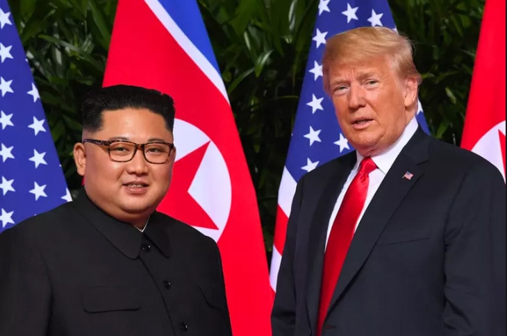 Chủ tịch Triều Tiên Kim Jong-un và Tổng thống Mỹ Donald Trump. Ảnh Internet