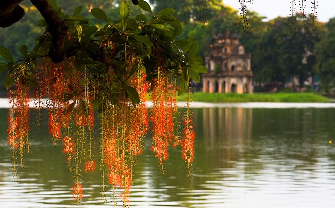 Nhà báo quốc tế tác nghiệp tại hội nghị thượng đỉnh Mỹ - Triều có thể tham gia vào các tour ngắn trong ngày tại bàn đăng ký ở Trung tâm báo chí quốc tế sau 10 phút. Ảnh: Giang Trịnh.