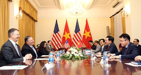 Toàn cảnh cuộc hội đàm. Ảnh: VGP
