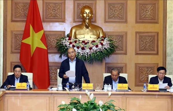 Thủ tướng phát biểu tại phiên họp. Ảnh: TTXVN