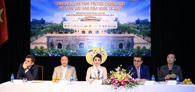 Họp báo về chương trình Festival Văn hóa truyền thống Việt và Giao lưu văn hóa quốc tế 2019 Ảnh: T.L