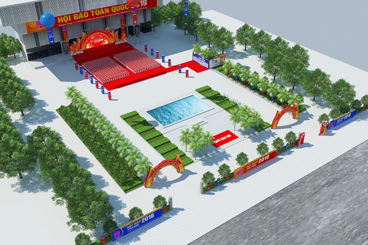 Khuôn viên Hội báo Toàn quốc 2019
