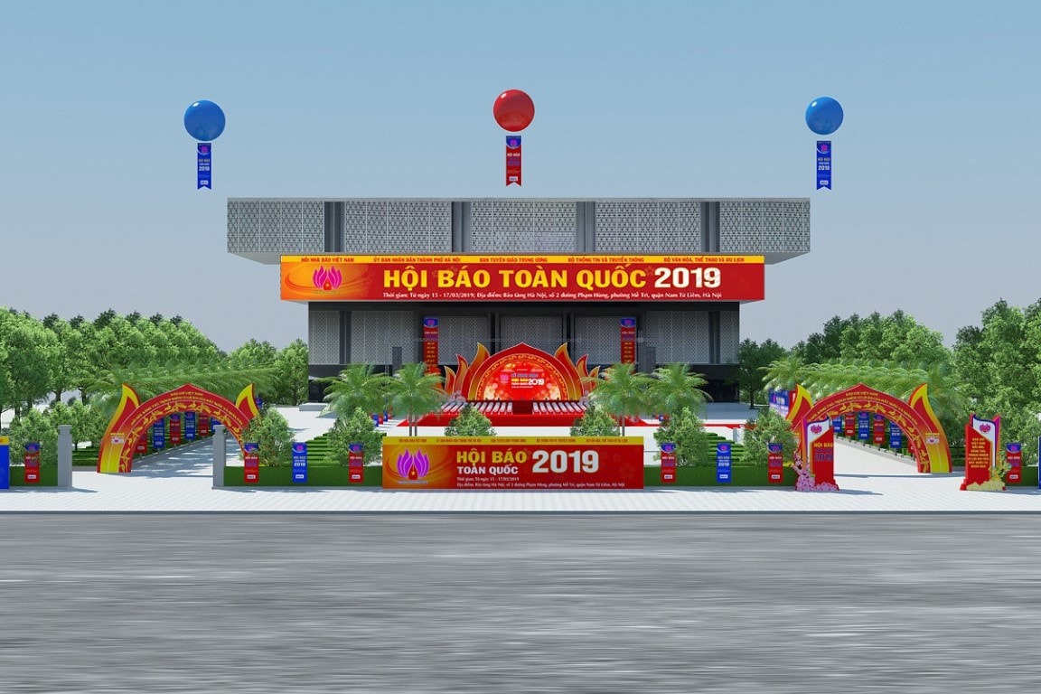 Phối cảnh Quang cảnh Hội báo Toàn quốc 2019
