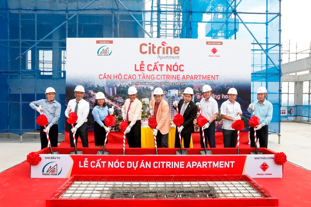Lễ cất nóc Citrine Apartment.