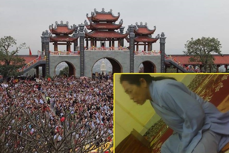 Mê tín dị đoan ở chùa Ba Vàng. Ảnh: laodong.vn