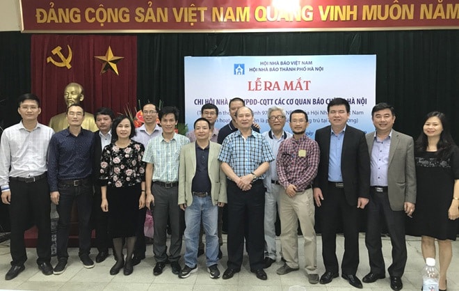 Lễ ra mắt Chi hội nhà báo Văn phòng đại diện - Cơ quan thường trú tại Hà Nội. Ảnh: Sỹ Lâm