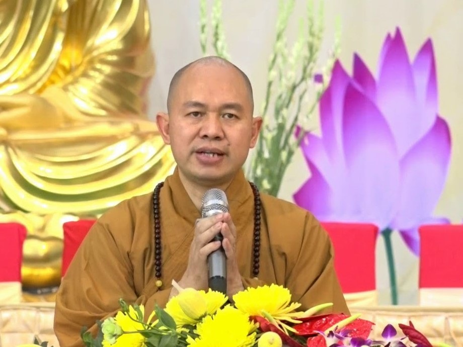 Thượng tọa Thích Đức Thiện, Phó Chủ tịch Hội đồng Trị sự, Giáo hội Phật giáo Việt Nam. Ảnh: V.H