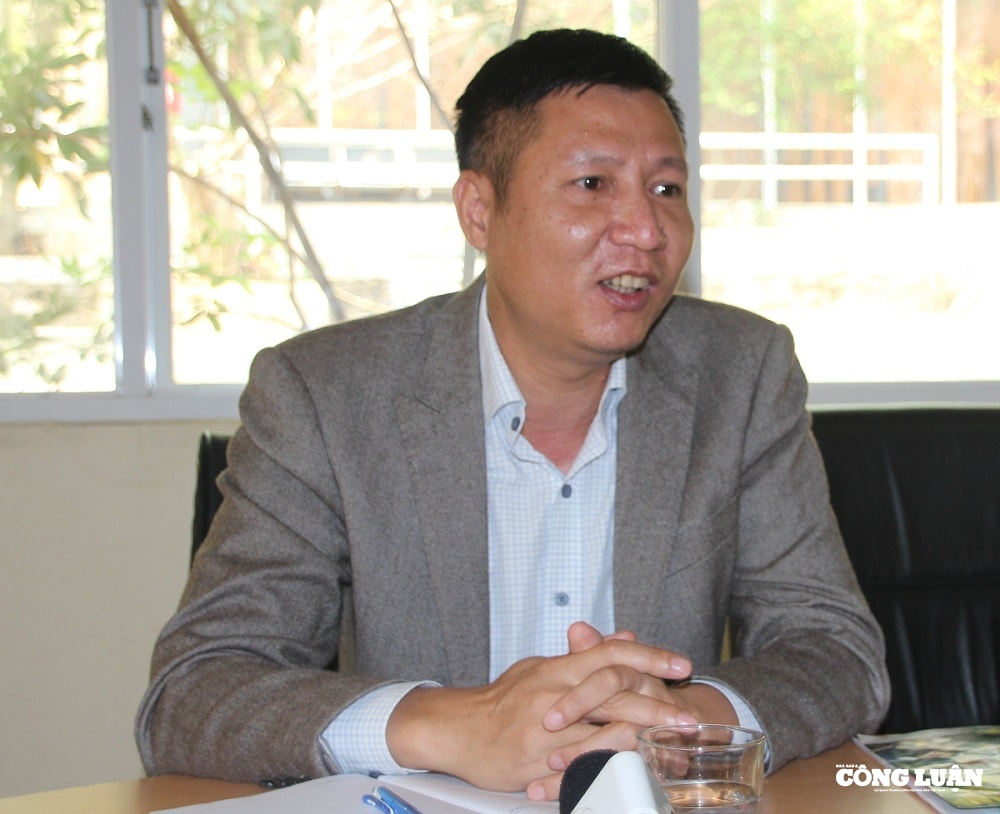 Ông Hồ Anh Đức, Tổng Giám đốc Công ty Cao su Sơn La. Ảnh: PV.