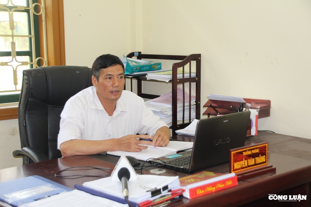 Ông Nguyễn Văn Thắng, Trưởng phòng TN&MT huyện Thuận Châu, tỉnh Sơn La. Ảnh: P.V.