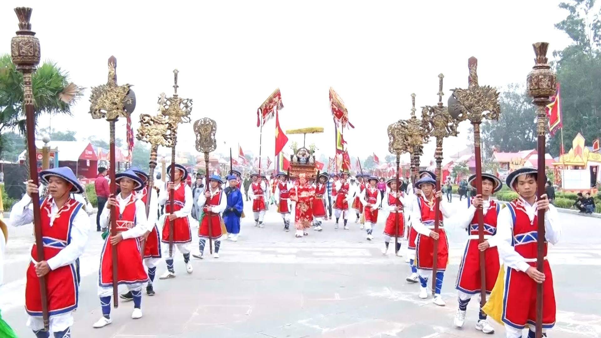 Lễ hội Đền Hùng được diễn ra tại Phú Thọ.