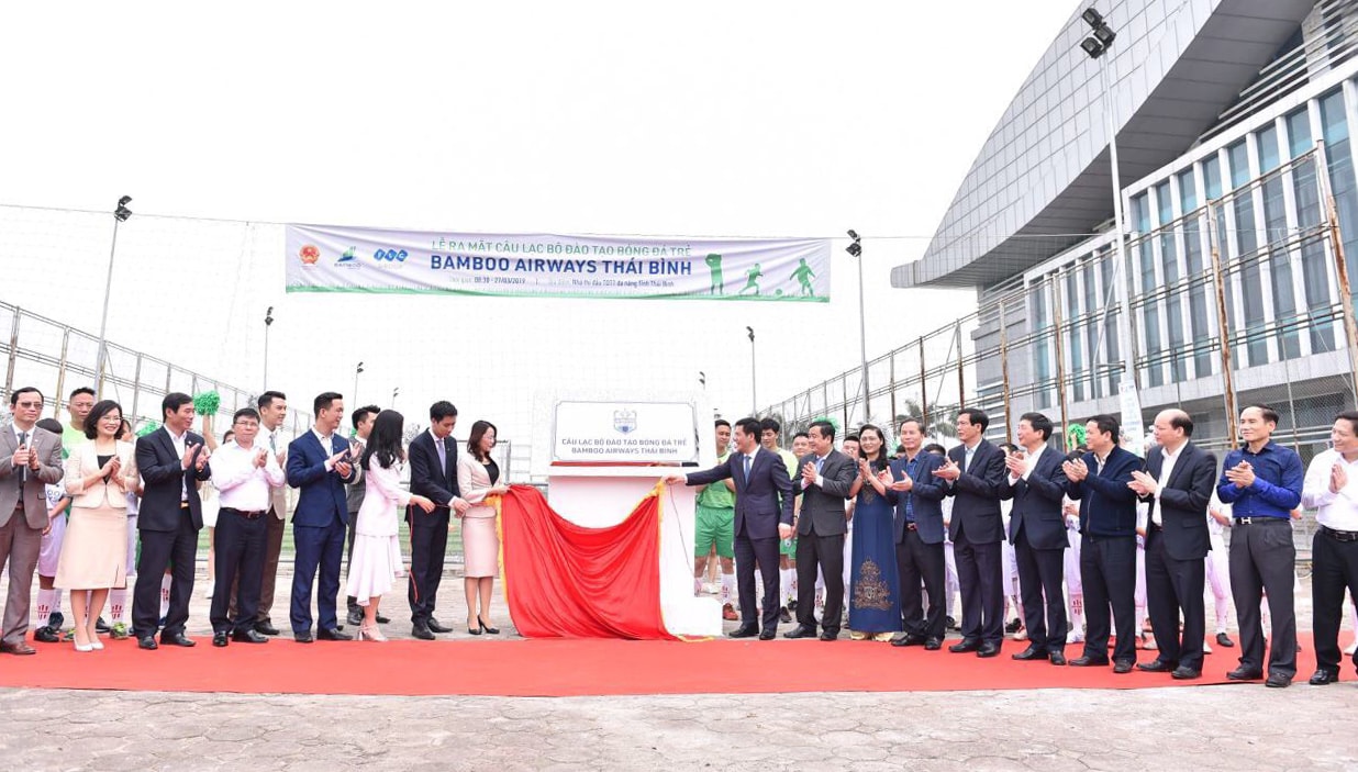 Chính thức ra mắt CLB Đào tạo bóng đá trẻ Bamboo Airways Thái Bình