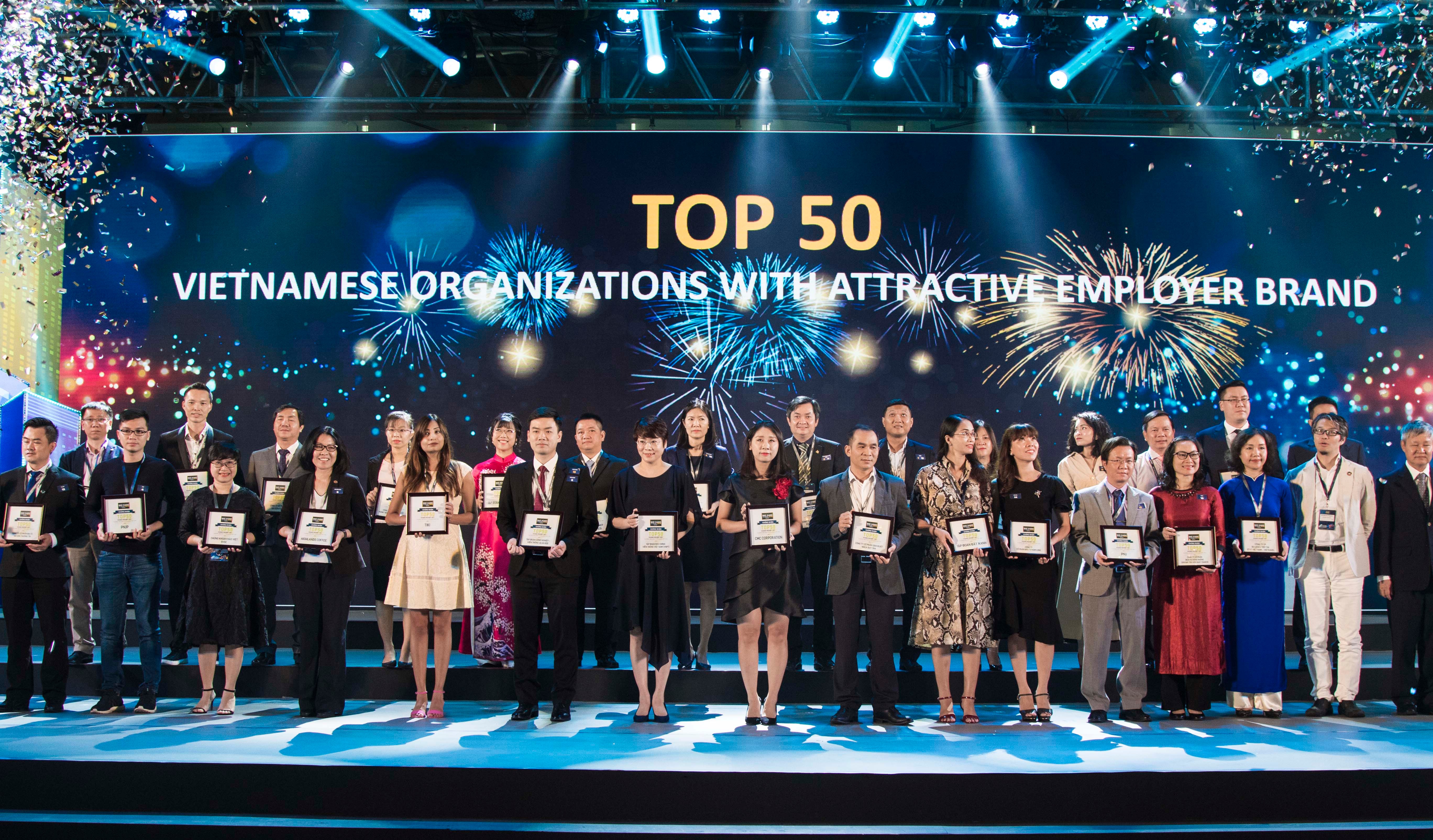 TOP 50 Thương hiệu tuyển dụng tốt nhất 2019.
