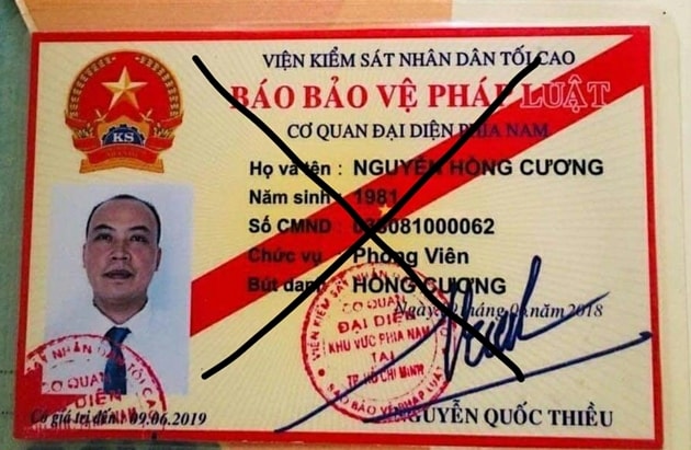 Giấy chứng nhận giả mạo (Ảnh: BVPL)
