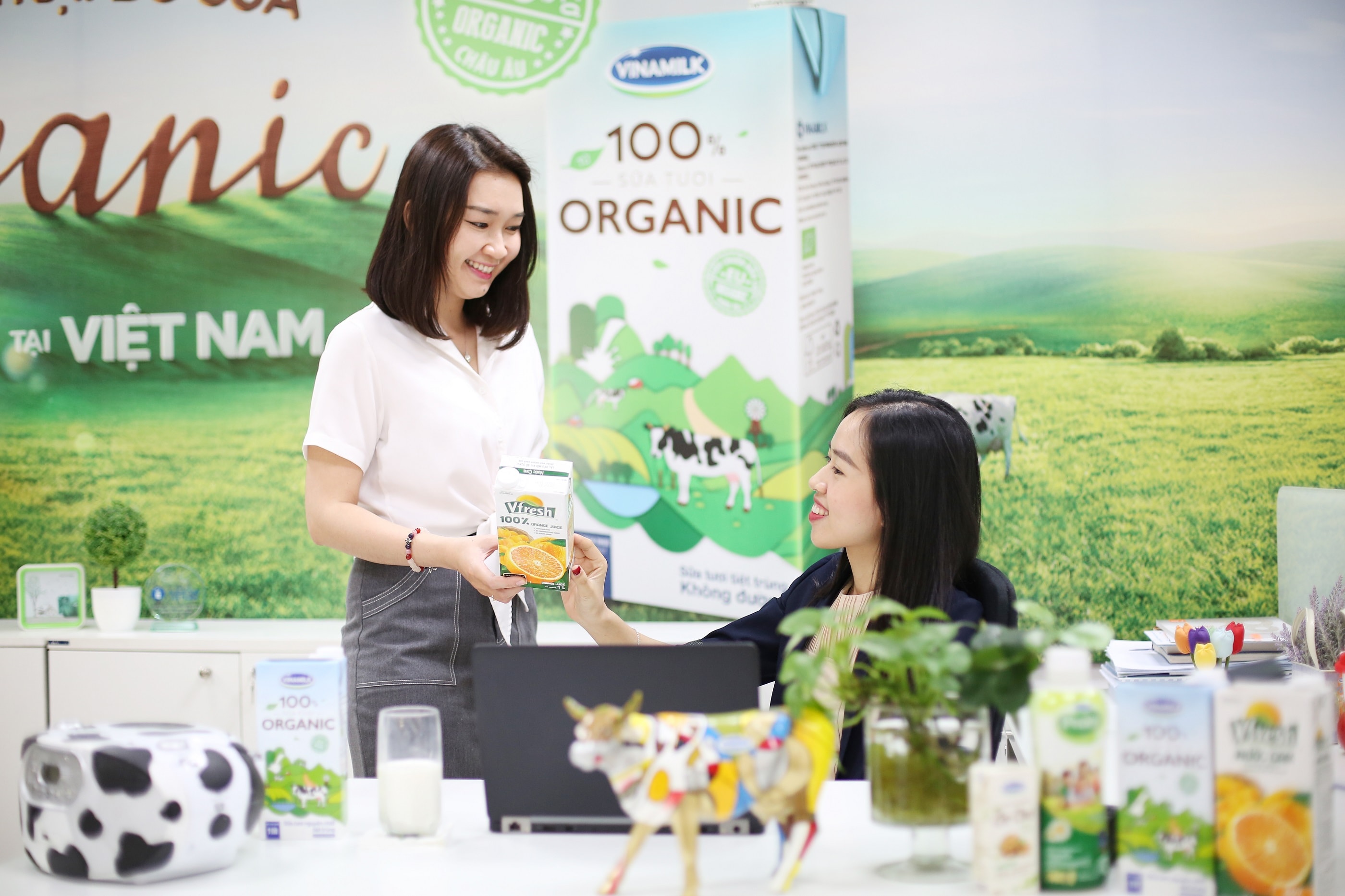 Không gian làm việc sáng tạo, nhiều màu sắc của nhân viên Vinamilk
