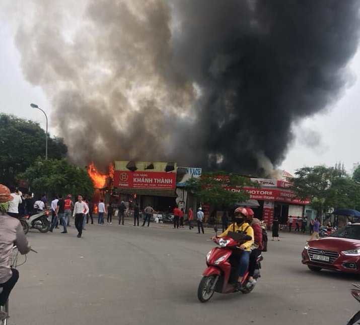 Hiện trường vụ cháy kinh hoàng. Ảnh: TL