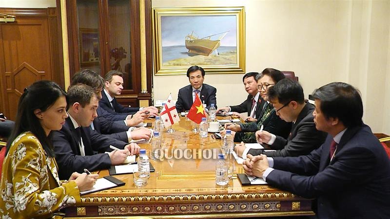 Quang cảnh buổi hội kiến. Ảnh quochoi.vn