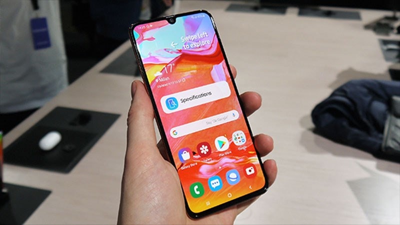 Galaxy A70 trang bị Snapdragon 670, pin khủng 4.500 mAh, mở bán cuối tháng 4.