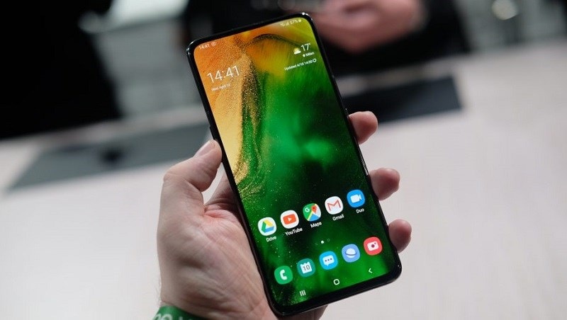 Galaxy A80 trang bị bộ vi xử lý Snapdragon 730.