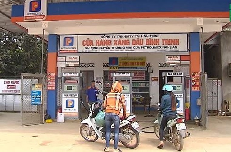 Cửa hàng xăng dầu của Công ty Bình Trinh - nơi bán xăng E5 RON 92 kém chất lượng