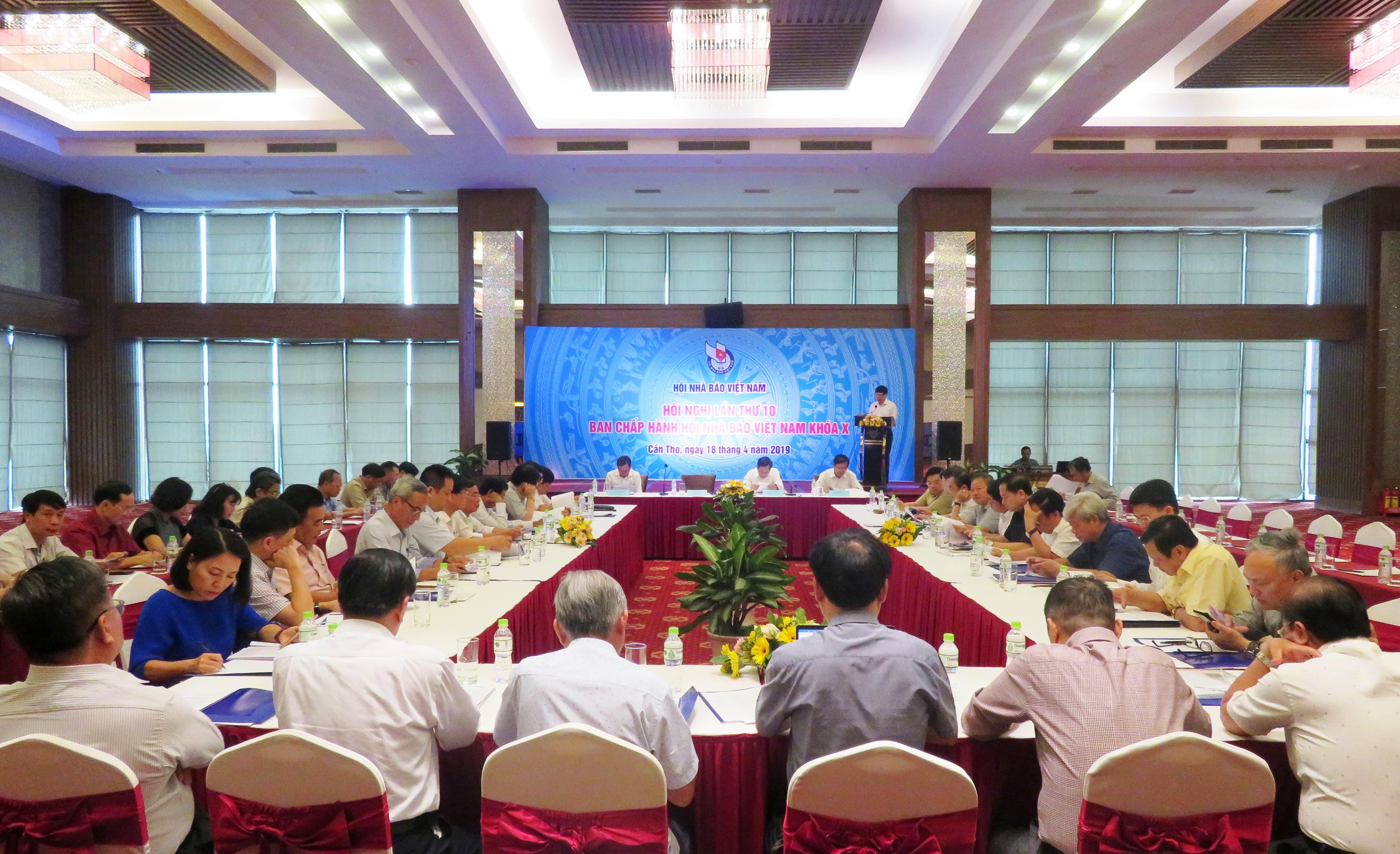 Quang cảnh Hội nghị lần thứ 10 Ban chấp hành Hội Nhà báo Việt Nam khóa X.