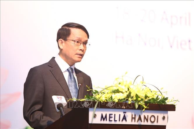 Tổng giám đốc TTXVN Nguyễn Đức Lợi phát biểu khai mạc hội nghị. Ảnh: Minh Quyết/TTXVN