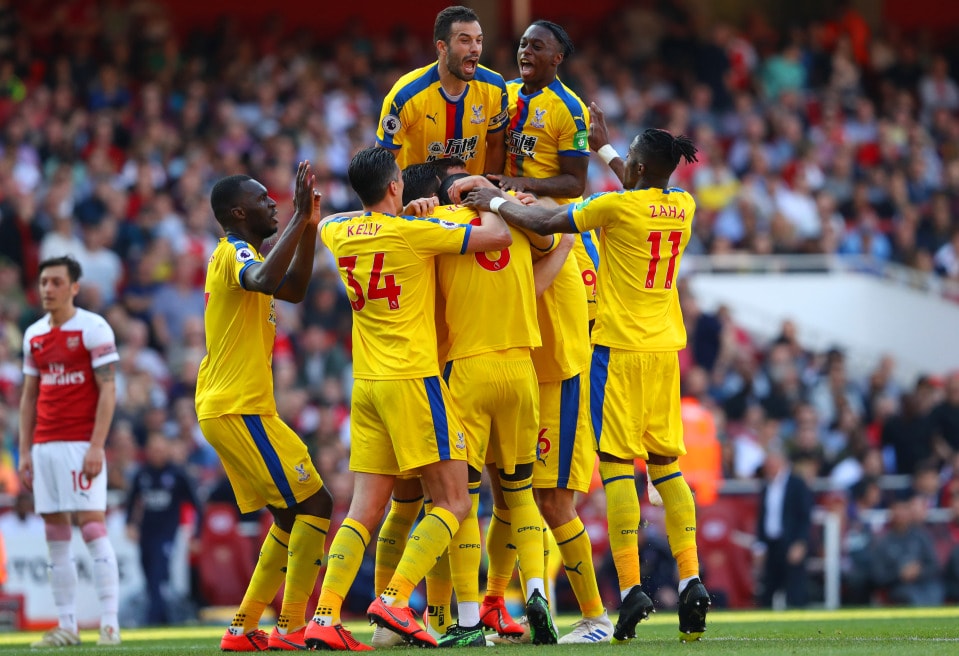 Crystal Palace đã có chiến thắng ấn tượng ngay trên sân Emirates. Ảnh: Talksport