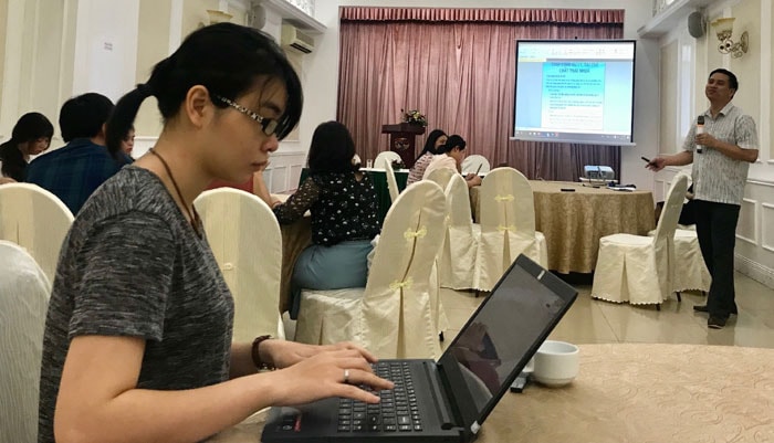 Quang cảnh buổi tập huấn. Ảnh: PV