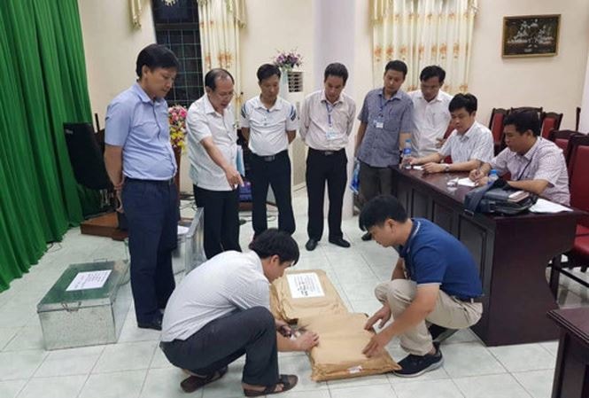 Tổ công tác tiến hành rà soát công tác chấm thi tại Hội đồng thi Sở Giáo dục và Đào tạo Hà Giang