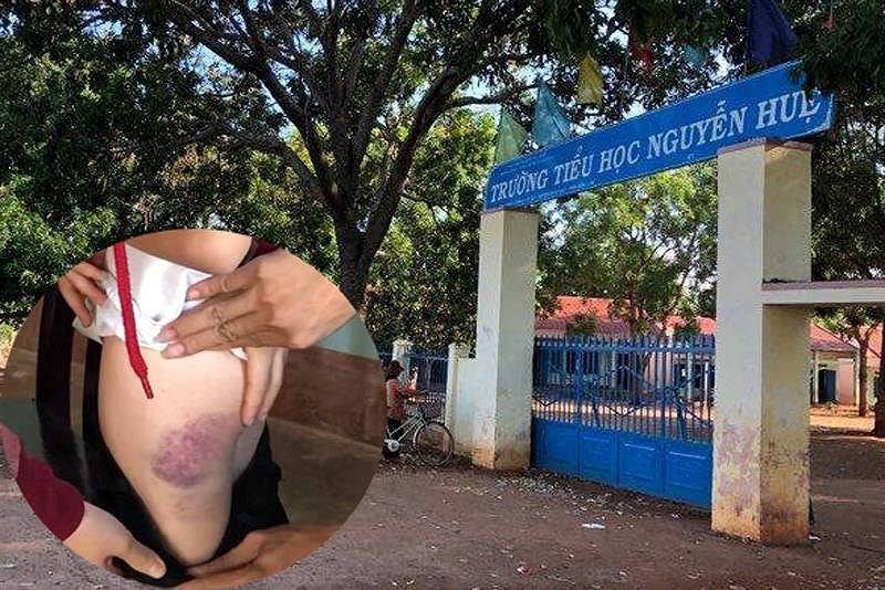 Trường Tiểu học Nguyễn Huệ (xã Ea Hleo, huyện Ea Hleo, tỉnh Đắk Lắk) nơi xảy ra vụ việc