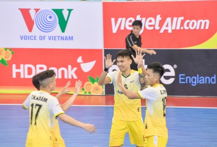 Các chiến thắng liên tiếp đã giúp Sahako vững vàng ở ngôi đầu BXH. Ảnh: VFF