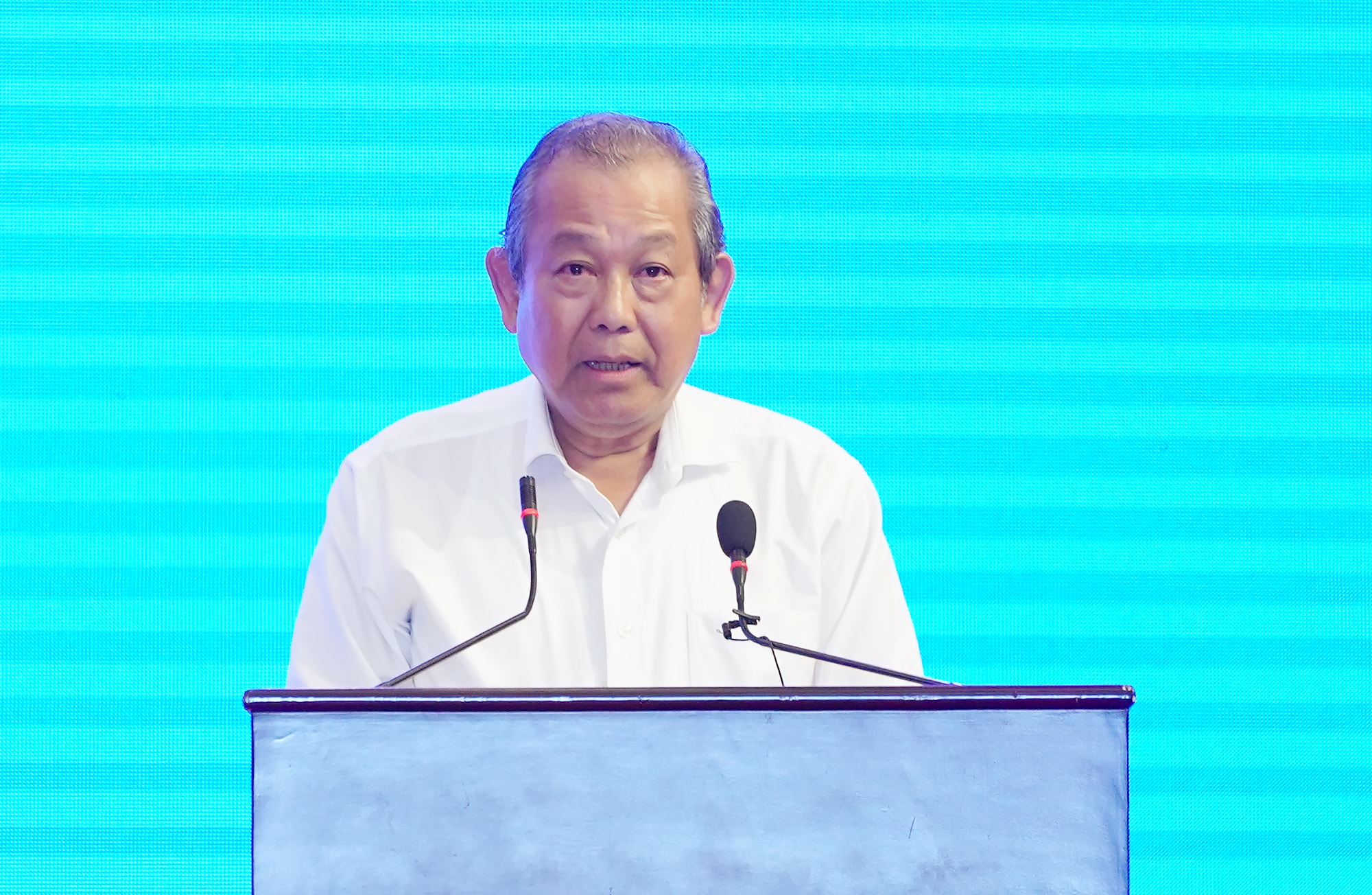 Phó Thủ tướng Thường trực Trương Hòa Bình phát biểu tại Hội nghị. Ảnh: VGP