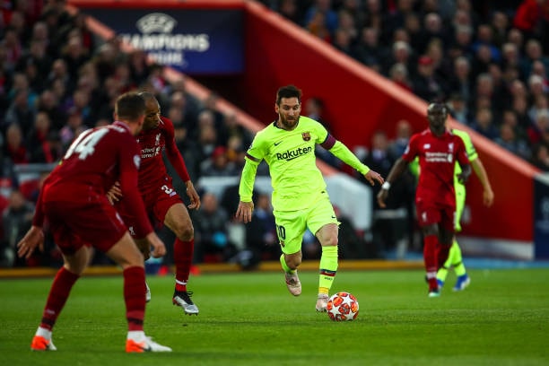 Messi và các đồng đội thật khó để chấp nhận trận thua cay đắng và đầy nghiệt ngã này. Ảnh: Getty