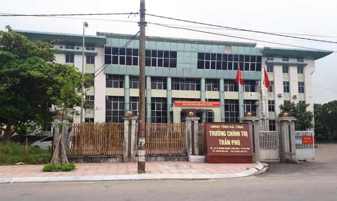 Trường Chính trị Trần Phú, Hà Tĩnh – nơi ông Lê Hữu Thuận đang công tác. Ảnh PV